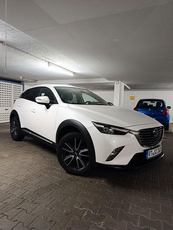 Weiß Gebraucht 2017 Mazda CX-3 Sports-Line SUV | 15.199 € (Fairer Preis) - Bild 1/4