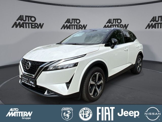 Schwarz pearl white/black m (metallic) Gebraucht 2022 Nissan Qashqai N-Connecta SUV | 27.480 € (Fairer Preis) - Bild 1/4