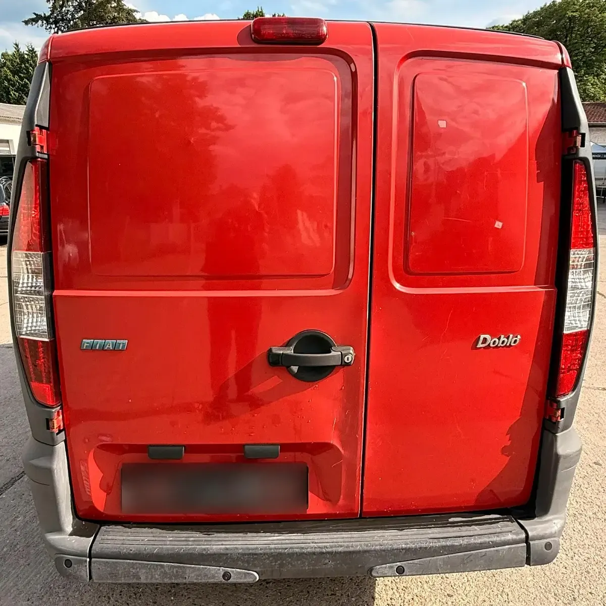 Gebraucht Fiat Doblò 65 PS (47 kW) 2002 Rot Van / Kleinbus