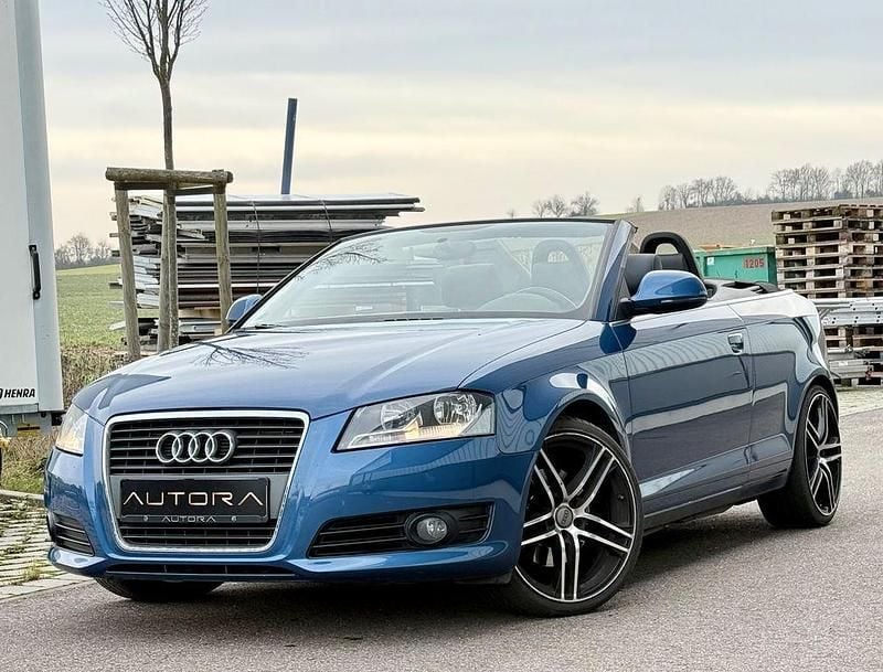 Blau Gebraucht 2008 Audi A3 Cabriolet Ambition Cabrio | 5.490 € (Superpreis) - Bild 1/4