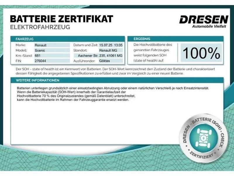 Gebraucht Renault Scénic Techno 160 kW (218 PS) 2025 Schwarz Van / Kleinbus