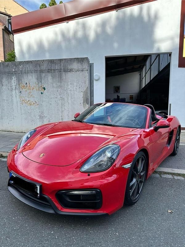 Rot Gebraucht 2014 Porsche Boxster Cabrio | 70.981 € - Bild 1/4