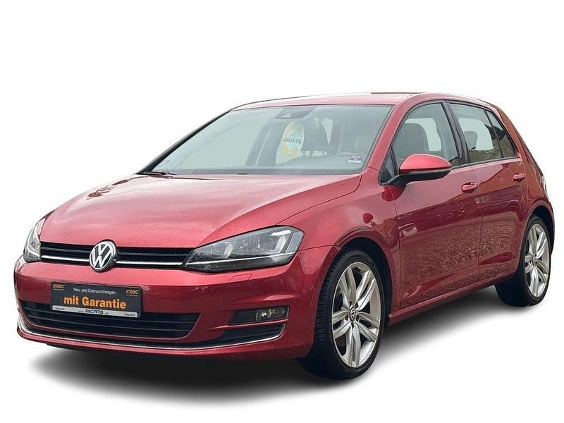 Rot Gebraucht 2015 VW Golf VII Highline Limousine | 15.480 € (Fairer Preis) - Bild 1/4