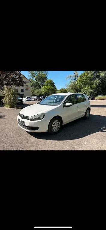 Gebraucht VW Golf VI Trendline 80 PS (58 kW) 2009 Weiß Limousine