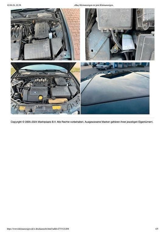 Gebraucht Rover 75 150 PS (110 kW) 2001 Grün Limousine