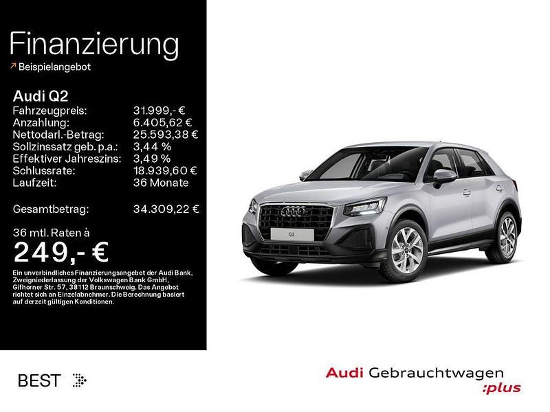 Florettsilber metallic (metallic) Gebraucht 2025 Audi Q2 SUV | 31.999 € (Fairer Preis) - Bild 1/4