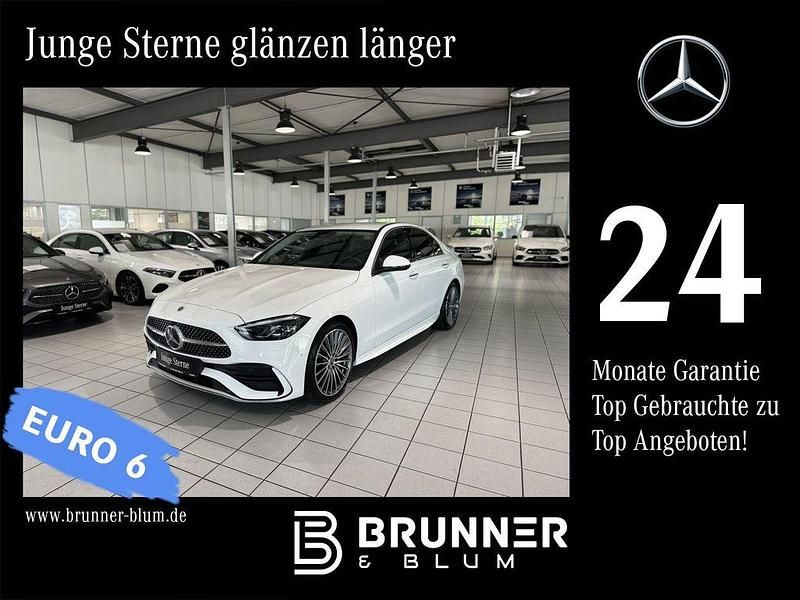Unilack polarweiß Gebraucht 2024 Mercedes C220 AMG Limousine | 44.990 € (Etwas zu teuer) - Bild 1/4