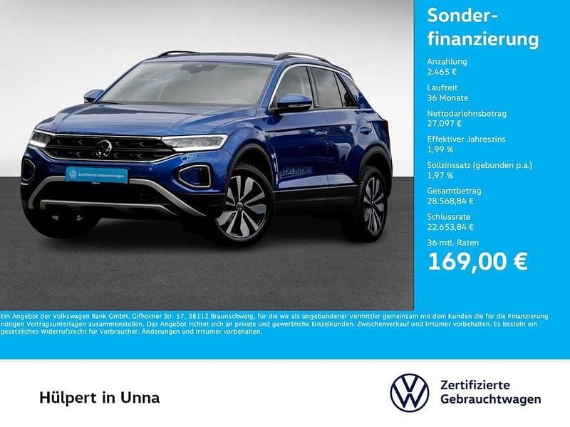 Blau Gebraucht 2024 VW T-Roc Move SUV | 29.562 € (Guter Preis) - Bild 1/4