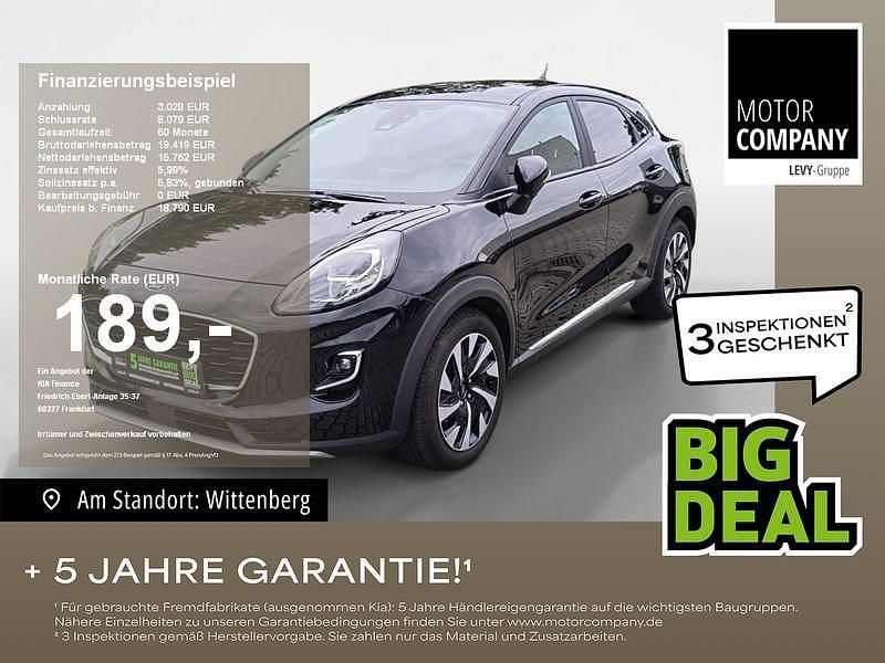 Schwarz Gebraucht 2024 Ford Puma Titanium Limousine | 18.590 € (Superpreis) - Bild 1/4