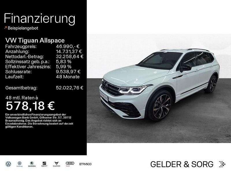 Oryxweiß perlmutteffekt Gebraucht 2024 VW Tiguan Allspace R-line SUV | 46.990 € (Etwas zu teuer) - Bild 1/4