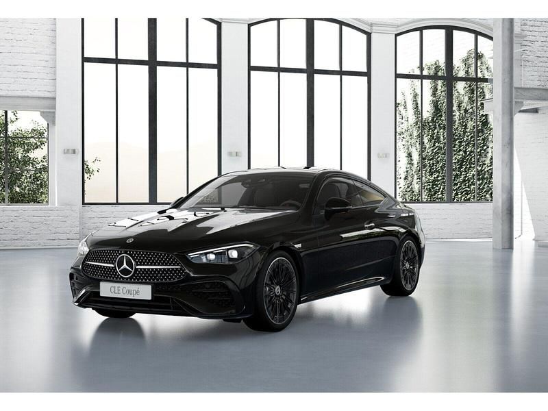 Obsidianschwarz metallic Gebraucht 2024 Mercedes CLE300 AMG Coupé | 57.880 € (Superpreis) - Bild 1/4