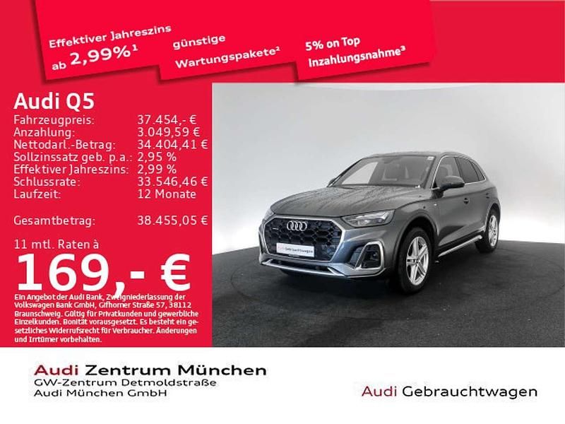 Gebraucht Audi Q5 S-Line 204 PS (150 kW) 2022 Daytonagrau perleffekt SUV