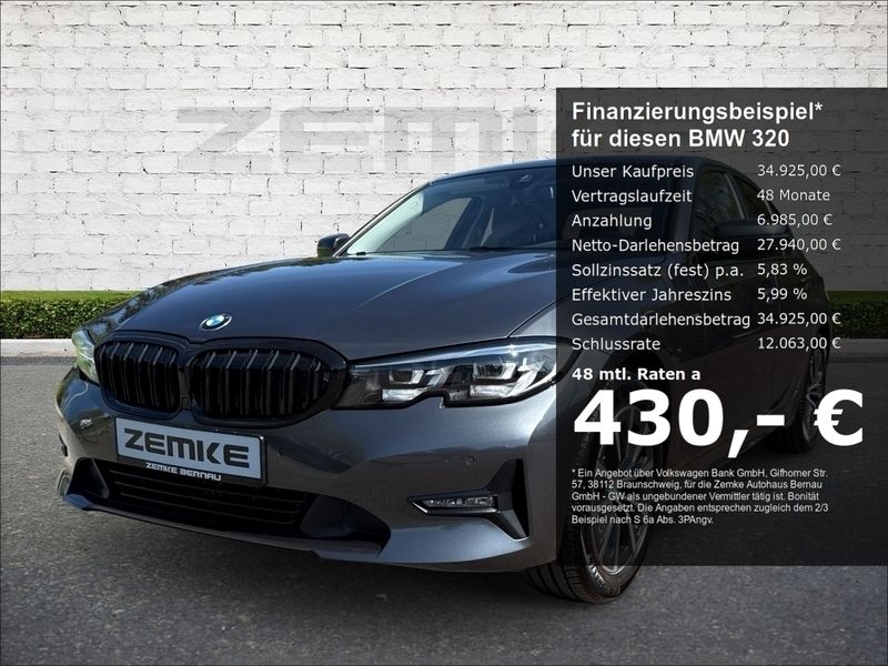 Gebraucht BMW 320 Advantage 184 PS (135 kW) 2022 Grau Limousine