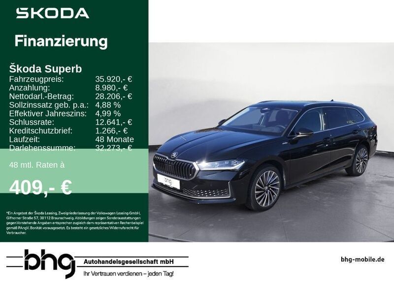 Schwarz Gebraucht 2024 Skoda Superb LAURIN & KLEMENT Kombi | 35.920 € (Teuer) - Bild 1/4