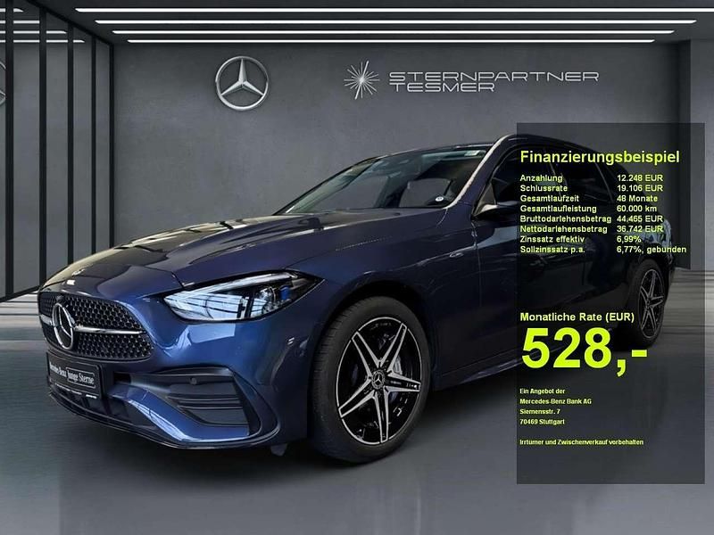 Blau Gebraucht 2025 Mercedes C300e AMG Limousine | 48.490 € (Fairer Preis) - Bild 1/3
