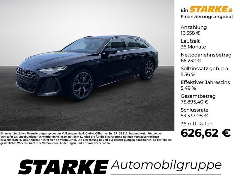 Schwarz (mythosschwarz metallic) Neu 2025 Audi A6 Edition .1 Kombi | 82.790 € - Bild 1/3