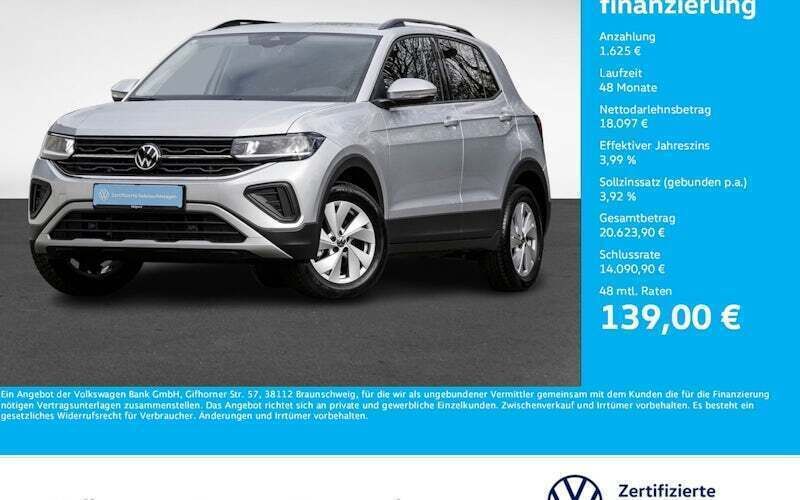 Silber Gebraucht 2024 VW T-Cross Life SUV | 19.722 € (Guter Preis) - Bild 1/4