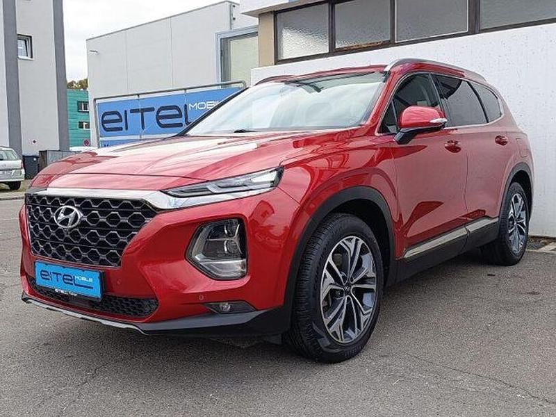 Rot Gebraucht 2019 Hyundai Santa Fe Premium SUV | 25.990 € (Fairer Preis) - Bild 1/4