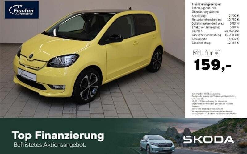 Gebraucht Skoda Citigo-e IV Best of 61 kW (83 PS) 2020 Gelb Kleinwagen