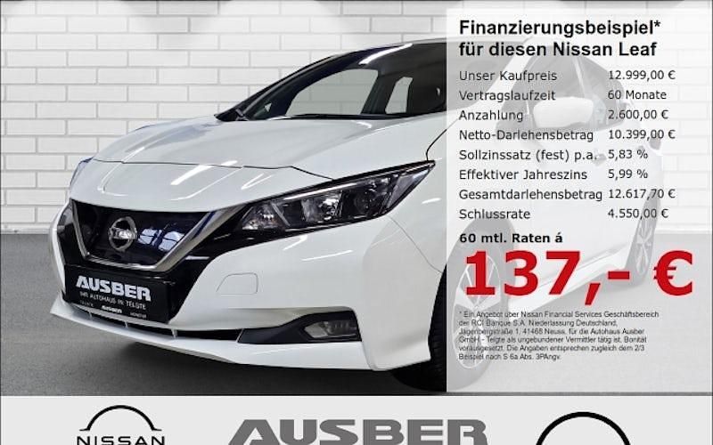 Gebraucht Nissan Leaf Acenta 110 kW (150 PS) 2021 Weiß Kleinwagen
