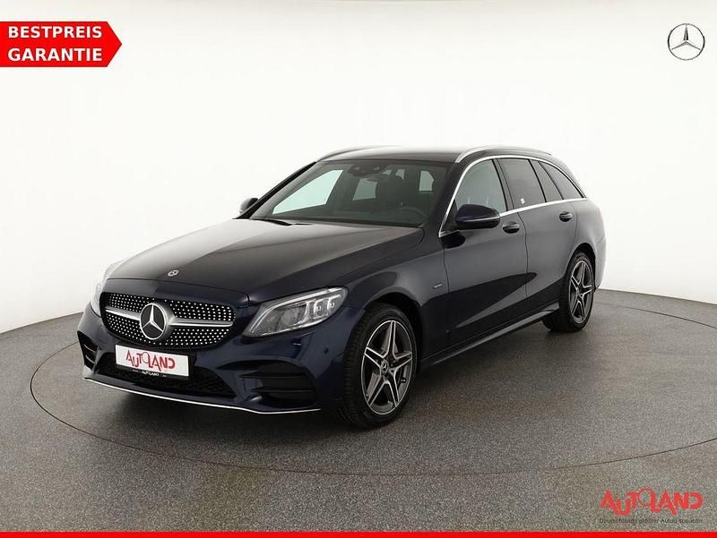 Blau Gebraucht 2021 Mercedes C300e AMG line Kombi | 29.990 € (Fairer Preis) - Bild 1/4