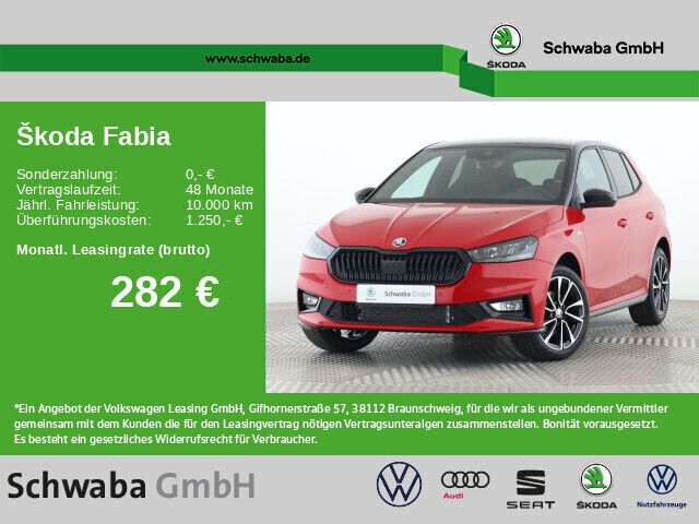 Rot Gebraucht 2022 Skoda Fabia Monte Carlo Kleinwagen | 27.960 € - Bild 1/4