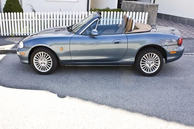 Gebraucht Mazda MX5 Impuls 110 PS (80 kW) 2004 Blau metallic Cabrio