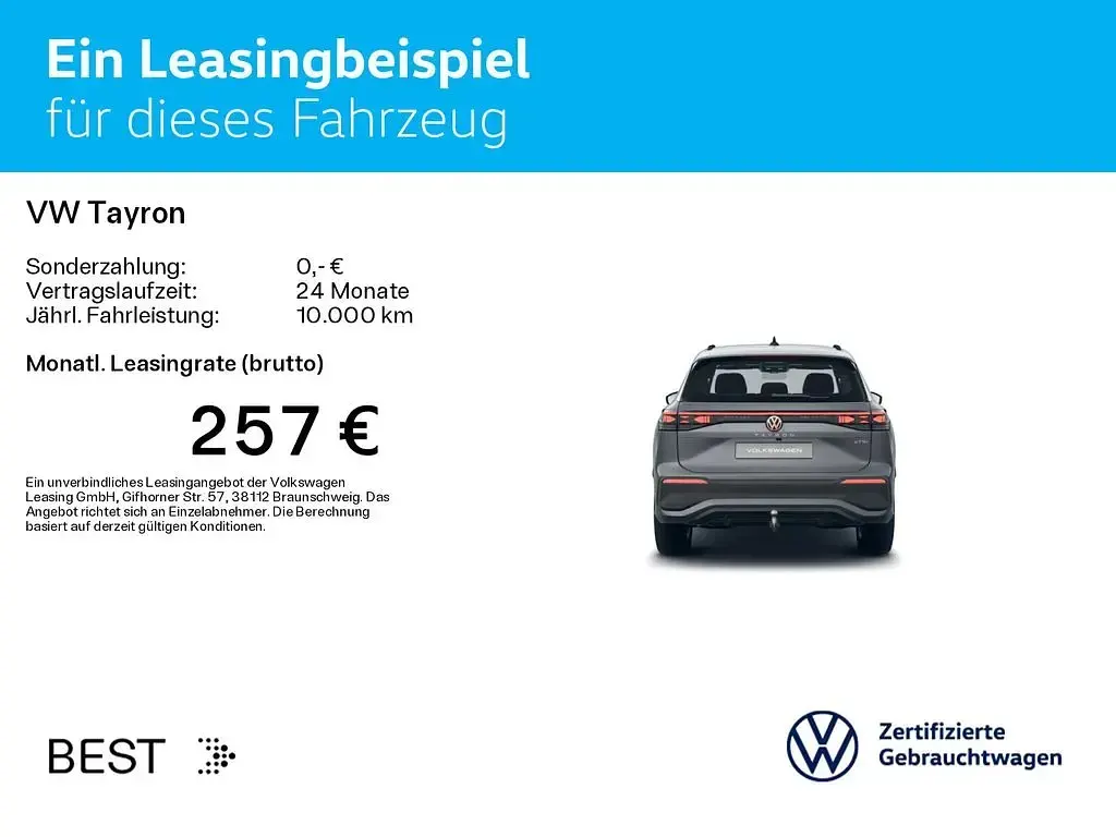 Gebraucht VW Tayron Life 150 PS (110 kW) 2025 Grau SUV