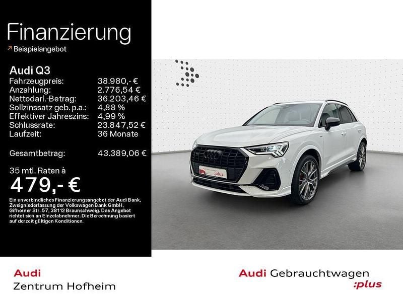 Gletscherweiß metallic Gebraucht 2022 Audi Q3 S-Line SUV | 38.980 € (Fairer Preis) - Bild 1/4
