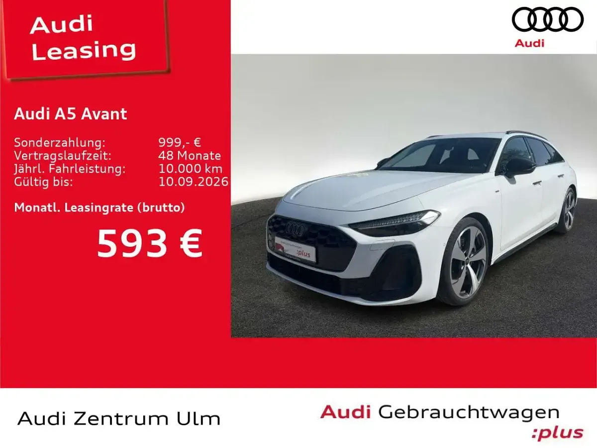 Gebraucht Audi A5 S-Line 299 PS (219 kW) 2025 Gletscherweiß metallic (metallic) Kombi