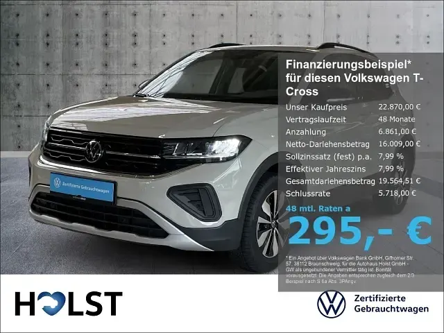 Gebraucht VW T-Cross Goal 95 PS (69 kW) 2025 SUV