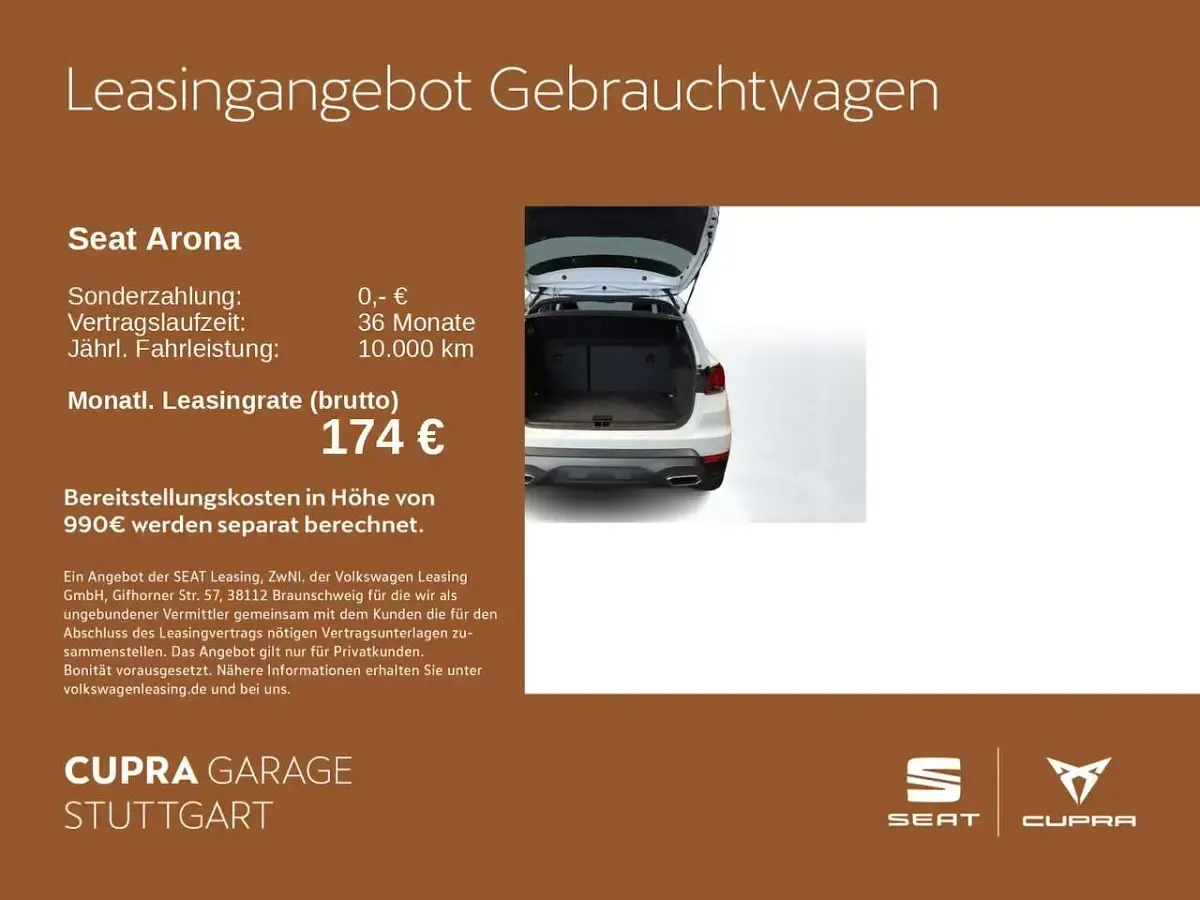 Gebraucht Seat Arona FR 150 PS (110 kW) 2023 Weiß SUV