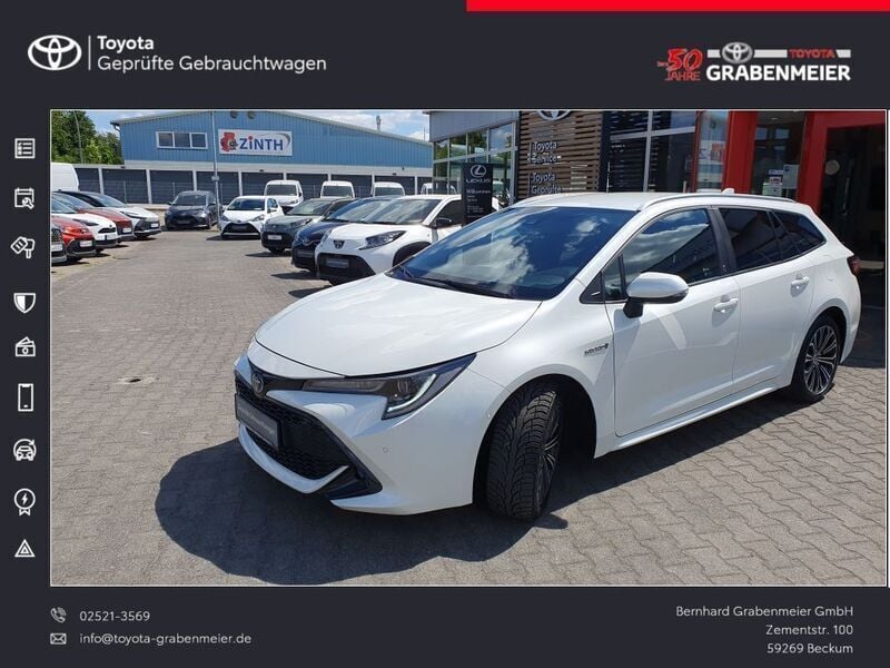 Weiß Gebraucht 2021 Toyota Corolla Team Kombi | 25.650 € (Fairer Preis) - Bild 1/4