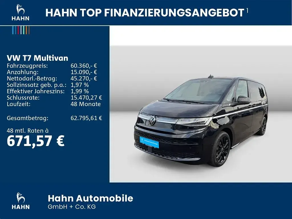 Usata VW Multivan Style 245 CV (180 kW) 2025 Nero Monovolume