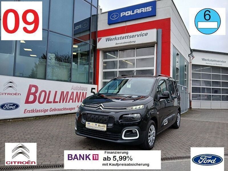 Lack onyx schwarz Gebraucht 2020 Citroën Berlingo Feel Van / Kleinbus | 19.950 € (Fairer Preis) - Bild 1/4