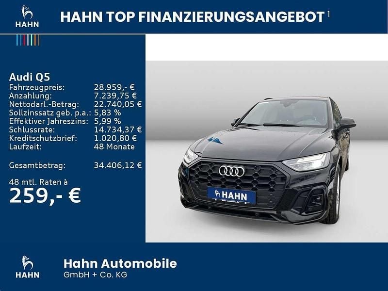 Gebraucht Audi Q5 S-Line 163 PS (119 kW) 2021 Mythosschwarz metallic SUV