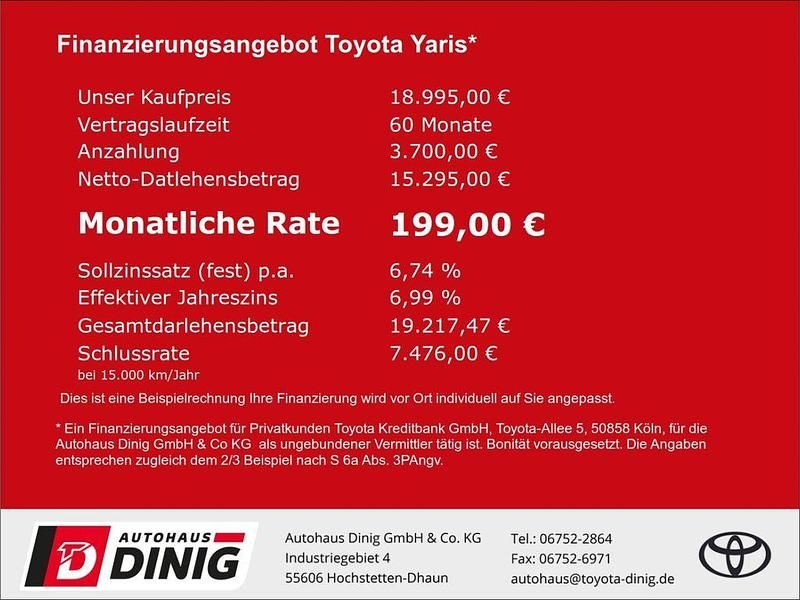 Silber Gebraucht 2021 Toyota Yaris Hybrid Team Kleinwagen | 18.995 € (Guter Preis) - Bild 1/1