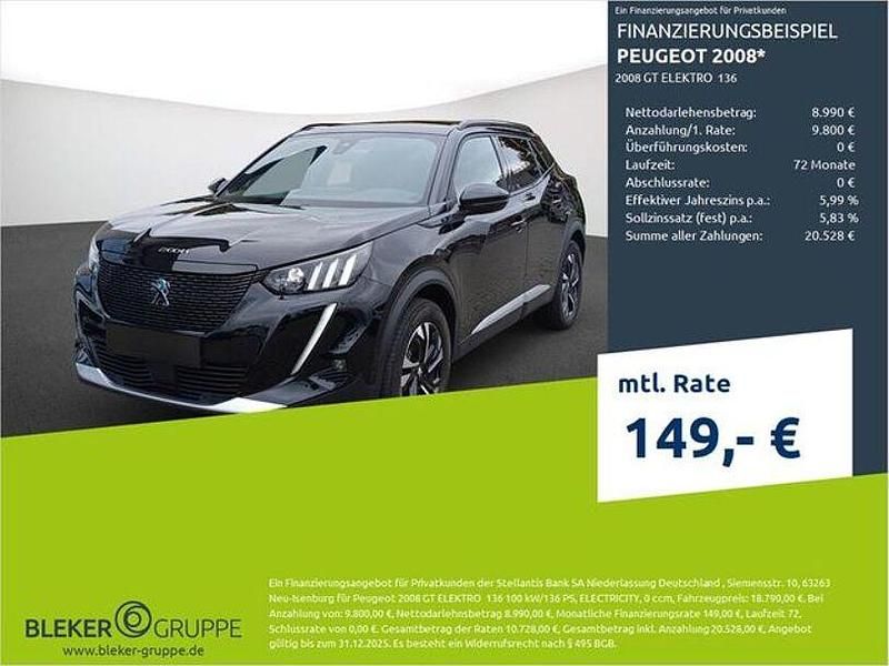 Lackierung schwarz perla nera/typ aussenverkleidung metalliclackierung Gebraucht 2021 Peugeot e-2008 GT SUV | 18.790 € (Fairer Preis) - Bild 1/3