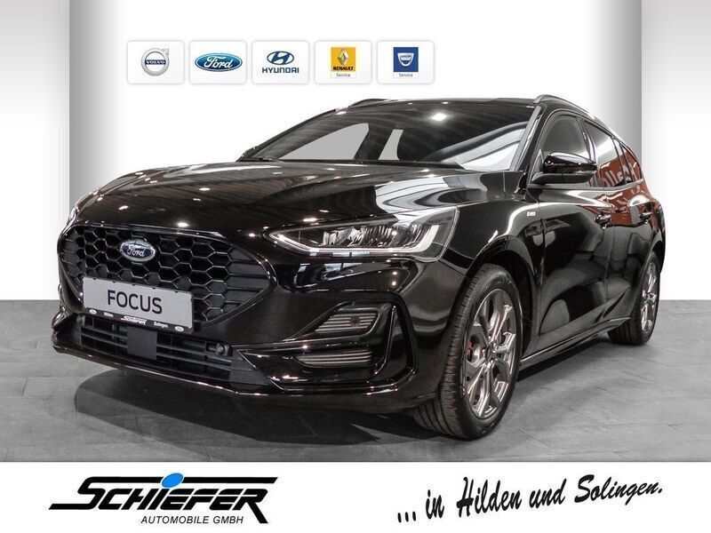 Schwarz Gebraucht 2022 Ford Focus ST-Line Kombi | 26.890 € - Bild 1/4