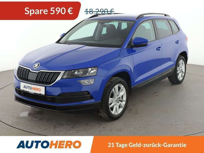 Energyblau Gebraucht 2018 Skoda Karoq Ambition SUV | 17.700 € (Guter Preis) - Bild 1/3