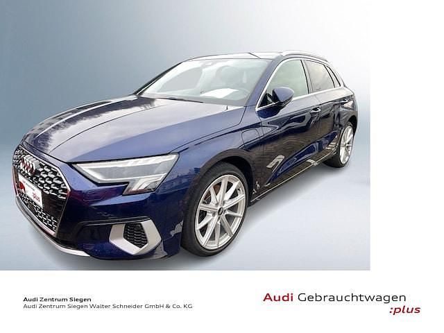 Navarrablau metallic Gebraucht 2021 Audi A3 Sportback e-tron Ambiente Kleinwagen | 22.910 € (Guter Preis) - Bild 1/3