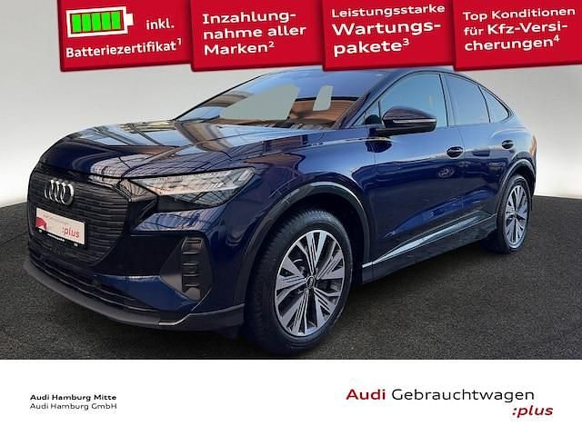 Navarrablau metallic Gebraucht 2021 Audi Q4 Sportback e-tron Ambiente SUV | 30.880 € (Fairer Preis) - Bild 1/3