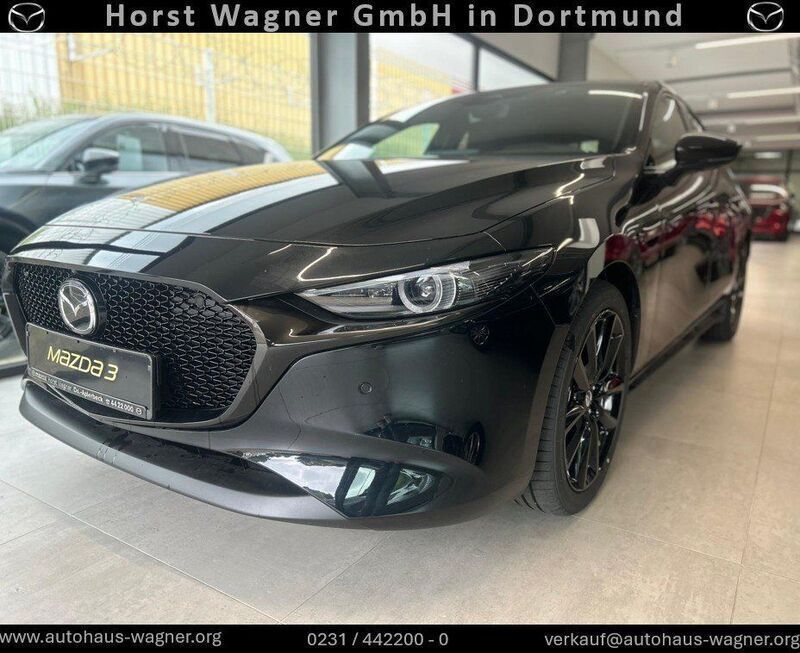 Jet black Neu 2025 Mazda 3 Exclusive-Line Limousine | 32.989 € (Fairer Preis) - Bild 1/4