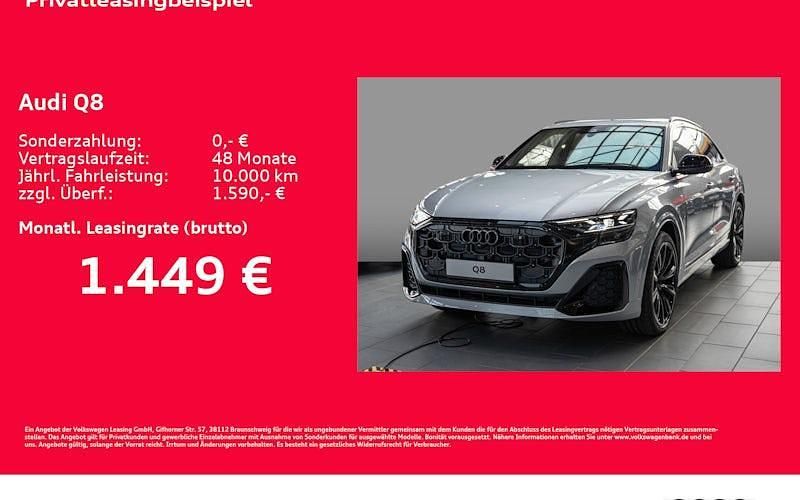 Neu Audi Q8 Ambiente 286 PS (210 kW) 2026 Silber SUV