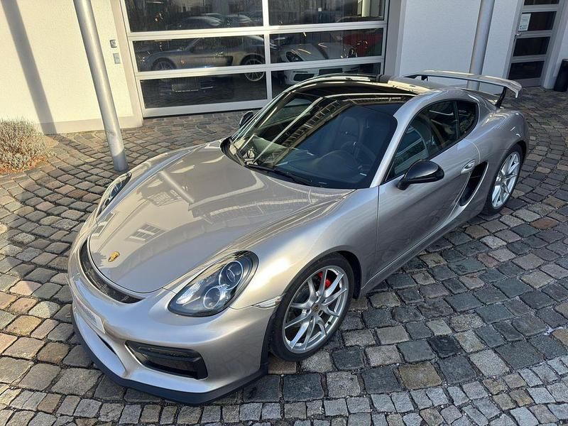Platinsilber Gebraucht 2013 Porsche Cayman S Chrono Coupé | 59.950 € - Bild 1/4