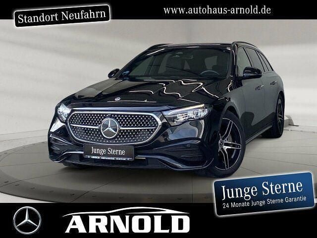 Schwarz (obsidianschwarz) Gebraucht 2023 Mercedes E220 AMG line Kombi | 44.400 € (Superpreis) - Bild 1/4