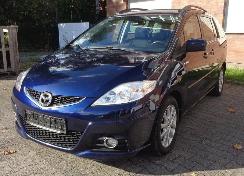 Blau Gebraucht 2009 Mazda 5 Exclusive Van / Kleinbus | 5.290 € (Fairer Preis) - Bild 1/4