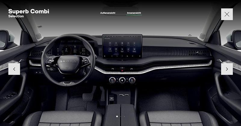 Neu Skoda Superb Selection 150 PS (110 kW) 2025 Silber Kombi