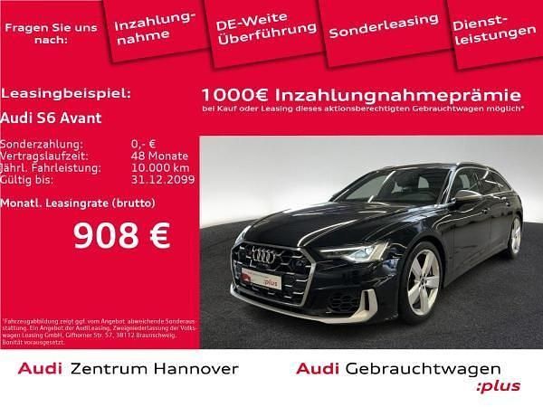 Schwarz (0e mythosschwarz metallic) Gebraucht 2024 Audi S6 Ambiente Kombi | 64.951 € (Superpreis) - Bild 1/4