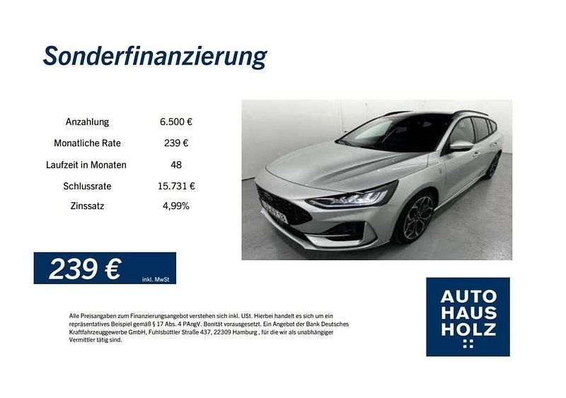 Moondust silver Gebraucht 2024 Ford Focus ST-Line Kombi | 25.990 € (Guter Preis) - Bild 1/4